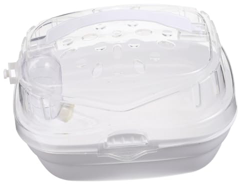 Toyvian Transportbox für Hamster aus Kunststoff Atmungsaktiv für Unterwegs mit Kleintieren Wie Hamster Mäusen und Frettchen Leicht und Kompakt für Reisen