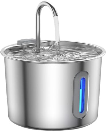 Limtula Fontaine à eau automatique pour chien, grande capacité, silencieuse, pour animaux domestiques, abreuvoirs muets, fontaine à eau pour chats