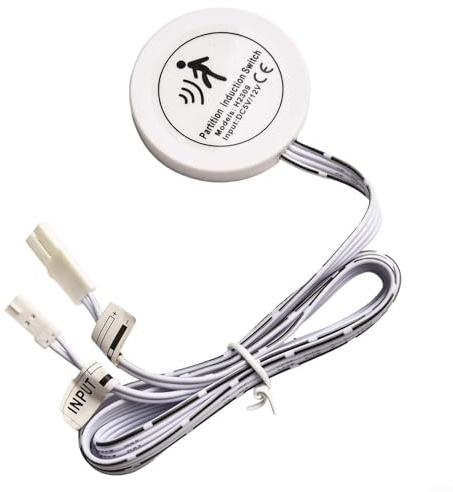 Variateur tactile avec capteur pour armoires en bois et miroirs en verre, détection infrarouge, compatibilité LED 12 V 24 V, prévention incendie et protection IP42 (interrupteur tactile)