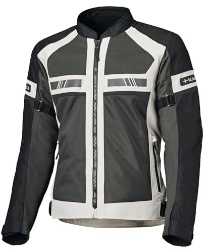 Held Tropic 4 Top Motorrad-Jacke Herren Grau-Schwarz 5XL | Sommer Motorradjacke mit Mesh – CE zertifiziert – D3O Ghost Level 1 Protektoren Schulter & Ellbogen – atmungsaktiv