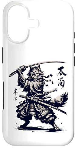 Hülle für iPhone 17 Samurai Cat Warrior Japanischer Stil Anime Katze
