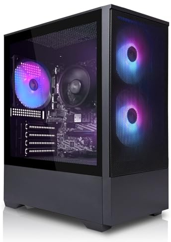 SYSTEMTREFF Basic Gaming PC Intel Core i5-12600KF 6x4.9GHz | Nvidia RTX 3050 6GB DX12 | 500GB M.2 NVMe | 16GB DDR4 RAM | Windows 11 | Desktop Computer Rechner für Gamer, Zocker & Streamer