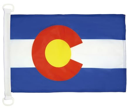 AZ FLAG Bootflagge Colorado 45x30 cm, Bundesstaat Colorado Bootsfahne 30 x 45 Cm Marine Flaggen - Flaggen