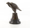 Bronzefigur Skulptur Figur Deko Adler auf Marmorsockel 20,6 cm