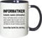 Mister Merchandise Kaffeebecher Tasse Informatiker Definition Geschenk Gag Job Beruf Arbeit Witzig Spruch Teetasse Becher Weiß-Blau