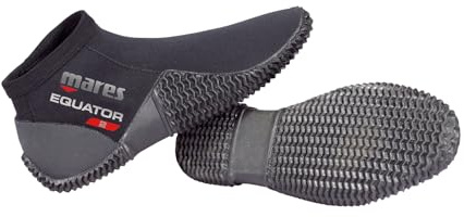 Mares Adult Equator 2mm Neoprene Ankle-High Scuba Diving Boots for Men & Women - Non-Slip Rubber Sole - US 15 Black