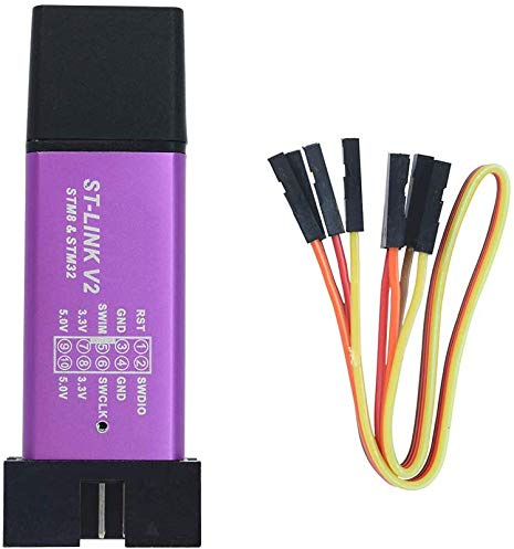 ICQUANZX ST-Link V2 Programmiereinheit Mini STM8 STM32 Emulator Downloader M89 Neu (zufällige Farbe)