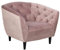 AC Design Furniture Ragnar Bequemer Sessel aus Rosa Samtstoff, Chesterfield Sessel für das Wohnzimmer, B: 97 x H: 76 x T: 90 cm