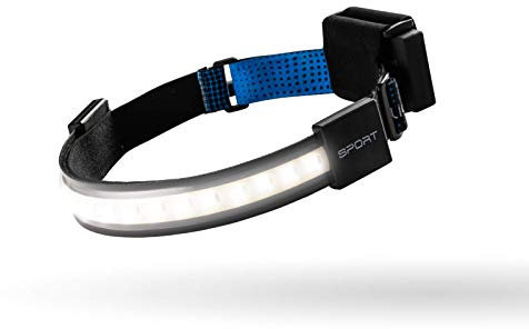 LIGHTBAR Sport | Lampe frontale LED, 360 lumens, W/spot, étanche, batterie rechargeable, camping, course à pied, vélo, pêche, construction