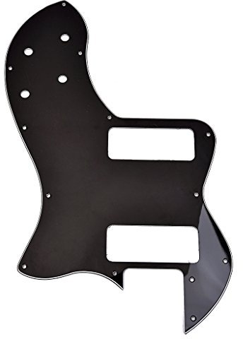 Alnicov Telecaster Thinline Schlagbrett P90 Modern Player Deluxe Tele schwarz