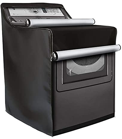 HIOD Copri Lavatrice Impermeabile Copri Lavatrice 210D Oxford Antipolvere per Esterno,Black