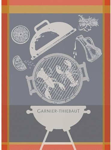 Garnier Thiebaut [W] Geschirrtuecher Lobster Grill Charcoal 56 X77Cm 100% Baumwolle