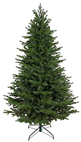 Albero di Natale Artificiale Cortina| Altezza 180 cm | Diametro 135 cm | 750 Rami |Semplice e Veloce da Montare, non Necessita di Istruzioni |In PVC per Uso Interno