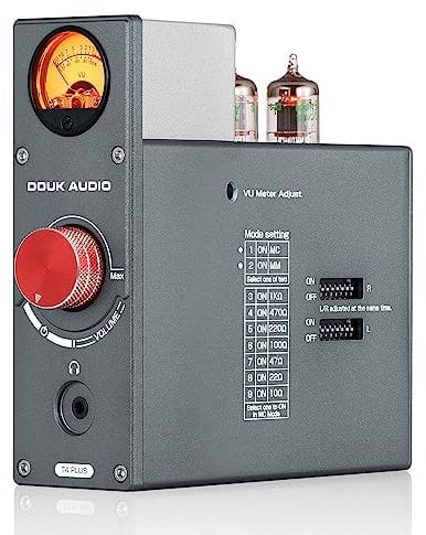 Nobsound Douk Audio JAN5654 T4 PLUS HiFi Tubo valvola preamplificatore phono MM/MC per giradischi mini preamplificatore stereo cuffie amplificatore con contatore VU