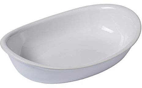 Pyrex Supreme Fontaine Ovale Grès 26,5x18x7cm - Personnalisé Blanc