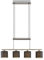 Lindby Pendelleuchte Jorin (Modern) in Alu aus Metall (4 flammig, E14) - Deckenlampe Esstischlampe Hängelampe Hängeleuchte Wohnzimmerleuchte