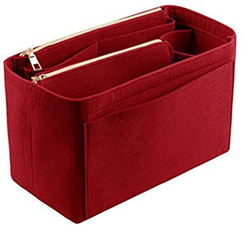 YXBQueen Taschenorganizer Filz Taschen Organizer Innentaschen für Handtaschen Organizer Taschenorganizer aus Filz mit Reißverschluss Bag in Bag Taschenordner für Handtasche Rucksack Shopper