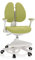 hjh OFFICE 736417 Kinder Schreibtischstuhl Kid Wing Stoff Kinderschreibtischstuhl mit Fußablage, Armlehnen klappbar, Grün/Weiß