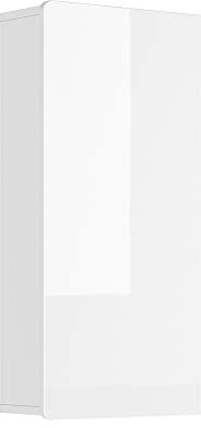 Vicco Badschrank Izan, Badezimmermöbel, Weiß Hochglanz, 36.6 x 76.6 cm