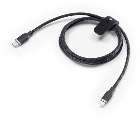 mophie Cable de silicona Charge Stream USB-C a Lightning de 3 m, reforzado Enduraflex, carga rápida de 30 W, trenzado, ultra duradero y diseño flexible