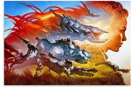 MUTYNE Horizon Zero Dawn Poster Dekorative Malerei Leinwand Wandkunst Wohnzimmer Poster Schlafzimmer Malerei 08x12inch(20x30cm)