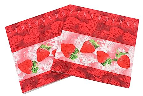 Gatuida Unverzichtbares Partyzubehör 40 Stück Servietten Mit Obstdruck Servietten Für Geburtstagsbankette Papierhandtücher