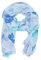 QUEEN HELENA SC025 Leichter Schal Schal Feine gemusterte Stola Casual Elegant Damen, blau, Einheitsgröße