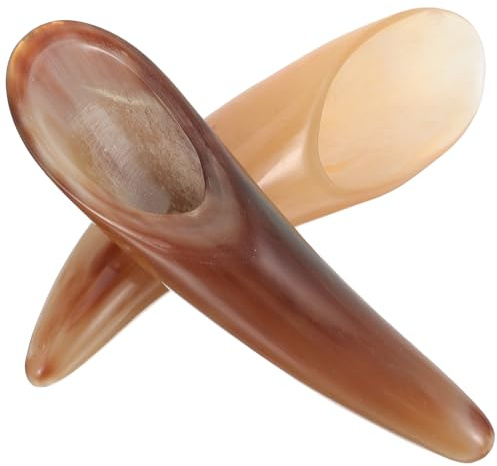 PartyKindom 2 Stück Schabbrett Haushalt Rakel Tägliche Verwendung Massage Schaber Massage Schaber Horn Home Faszienschaber Ochsenhorn Guasha Horn Gua Sha Stick Schaber Werkzeug Zubehör Hörner Boutique