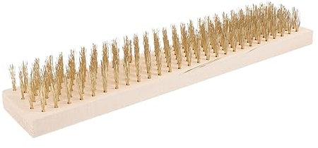 VANZACK Drahtbesen Aus Kupferstahl Und Holz Drahtbürstenbesen Für Bodenreinigung Gartenbürste Mit Robustem Griff Reinigungswerkzeug Für Haushalt Und Garten Bürstenkopf Für Effektive Reinig