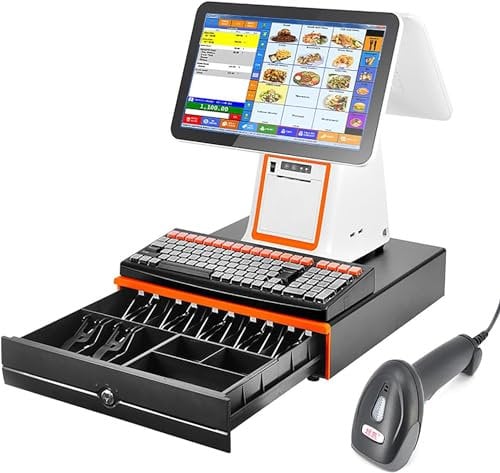 Intelligente Registrierkasse, All-in-One-Registrierkasse, Computer, Supermarkt, Meiye Juwelier, Bekleidungsgeschäft, Dual-Screen-Registrierkasse, All-in-One-Maschine, eignet Sich für Supermä