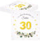TOPWAYS Servietten 30. Geburtstag Mann Frau, Tischdeko Eukalyptus Papierservietten Anniversary Deko, 40 Stück