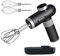 Kitchen in the box Miscelatore manuale ricaricabile senza fili per cucina, miscelatore elettrico portatile con fruste, frusta, display digitale a 6 velocità, base di ricarica e cavo di ricarica USB-C