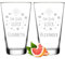 polar-effekt Leonardo Lot de 2 verres à long drink 300 ml avec gravure personnalisée – Idéal comme cadeau – Verre à cocktail pour boissons, gin tonic et apéritif – Sans BPA