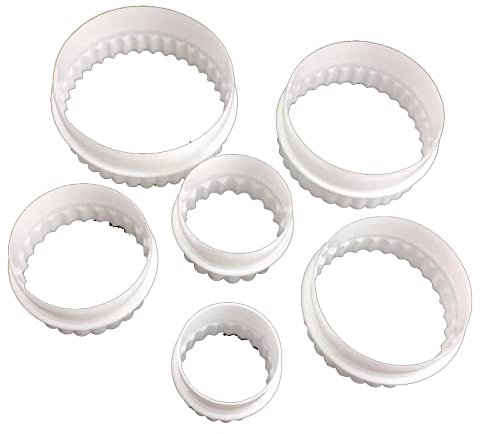 Keksform, runde Zahn-/flache Form, Kuchenform, Gebäck, Fondant, Form für Kuchen, Cupcakes, Dekoration, Küche, Backform