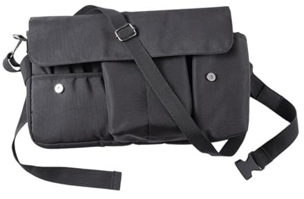 Sharplace Riñonera para Brochas de Maquillaje con Cinturón Ajustable, Paquete de Delantal, Riñonera para Brochas de Maquillaje