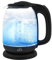 T24 LED Glas Wasserkocher 1,7 Liter mit LED-Beleuchtung, Wasserkocher Glas, Wasserkocher schwarz, kettle, Heißwasserspender | TÜV Rheinland GS Zertifiziert, Electric kettle 2200W