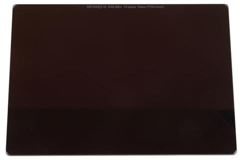 Quadratischer ND -Filter 4x5,65in Kino -Neutraldichtefilter Kompatibel mit Mattem Kastenfilterrahmen Dual -Side -mehrschichtes HD -optisches Glas (ND1000)