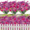 12 Mazzi Fiori Artificiali per Esterni Piante Finte Resistenti ai Raggi UV in Plastica Fiori Finti per Interni ed Esterni Fioriere da Appendere da Giardino Finestra Decorazione Domestica (Colore A)