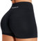 JOYSPELS Sport Gym Shorts Damen, Kurze Sporthose Damen Radlerhose High Waist Blickdicht Laufhose Seamless Schwarz L