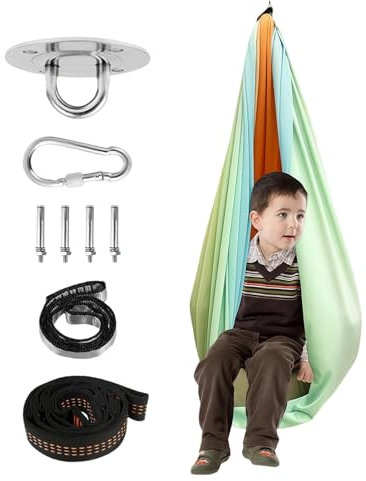 Hamaca sensorial para niños, sensorial para adultos | de balancín de doble capa de color degradado para interiores y exteriores