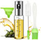 ELIRIVAWET Pulverizador Aceite, 100ml Spray Aceite Cocina Dispensador de Aceite de Oliva para Cocinar, Ensalada, Hornear Pan, BBQ, con Cepillo de Aceite, Embudo y Pincel