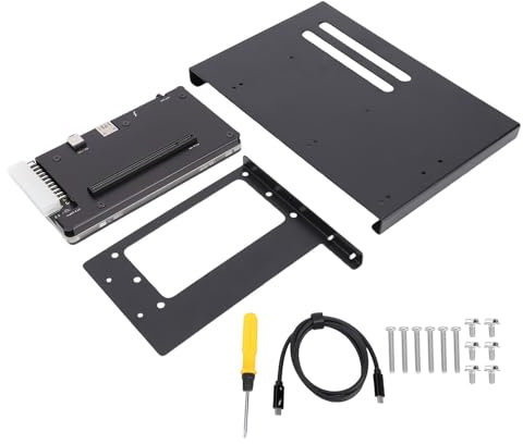 Zunate GPU Enclosure with SFX Bracket, USB 4.0 ATX 24Pin Connector PCIE 16X Slot Graphics Card Dock Fit for Thunderbolt 3 4 Mini External EGPU Docking Station