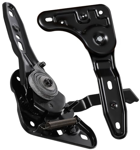 AMUSLESUR Chair Tilt Mechanism Replacement 180° Heavy Duty Metal Angle Adjuster with Installation Guide for Gaming Office Chairs, Black Universal Recliner Spare Part