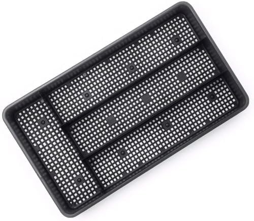 Dial Industries Small Cutlery, Utensil, Silverware Kitchen Drawer Organizer Tray, Black