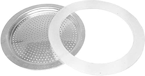 MAGEFESA ® 09REMEPFJK2 Set de 3 juntas y filtro de silicona compatible con cafetera italiana MAGEFESA KENIA, COLOMBIA y JAMAICA de 12 TAZAS, repuesto original del fabricante