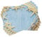 ABAKUHAUS Muscheln Platzmatten, Maritime Beach Shell, Waschbare Stoff Esszimmer Küche Tischdekorations Digitaldruck, Blau Creme