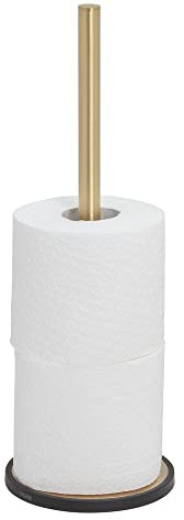 Tiger Tune, Porte-rouleaux papier toilette de réserve à poser, Laiton brossé, Noir
