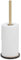 Tiger Tune Spare Toilet Roll Holder, Stores Three Extra Rolls of Toilet Paper, Freestanding, Brass Brushed, Black, 12.6 x 35.6 x 12.6 cm