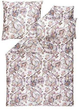 ESTELLA Bettwäsche Samara | Multicolor | 155x220 + 80x80 + 40x80 cm | Mako-Satin mit seidigem Glanz | trocknerfest | atmungsaktiv und anschmiegsam | 100% Baumwolle