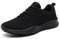 KOUDYEN Uomo Donna Scarpe da Ginnastica Corsa Basse Scarpe Sportive Confortable Fitness Running Sneakers Casual all'Aperto,XZ746-W-allblack-39EU